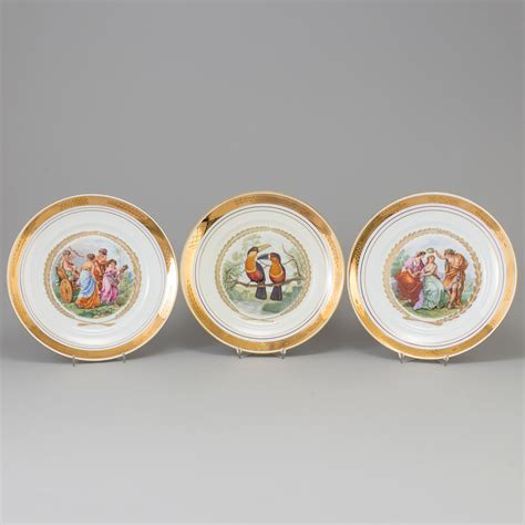 Six porcelain Royal Copenhagen plates from Denmark. - Bukowskis