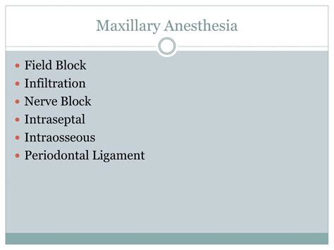 Maxillary Local Anesthesia 的图像结果