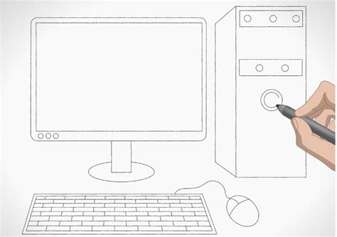 Image result for How to Draw a Computer Easy