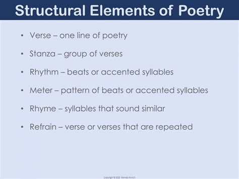 What Structural Element is Apparent in This Poem? Other Structural ...