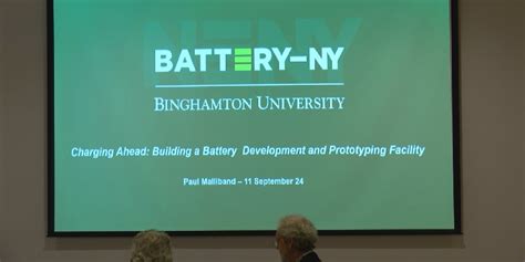 Binghamton University hosts forum, new battery facility