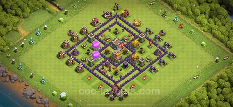 Farming Base TH7 with Link, Anti 3 Stars - Clash of Clans 2024 - Town ...