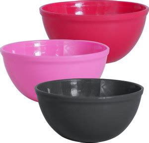 Morvi Plastic Mixing Bowl Wonder Plastic Prime Sigma Microwave Safe,3 ...