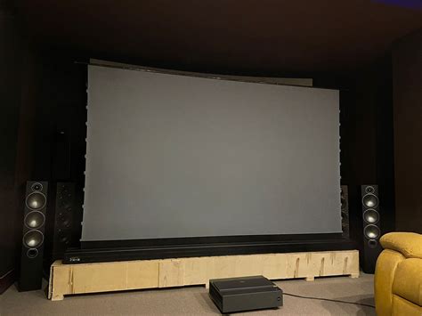 True Vision 120" ALR PET Crystal Floor Rising Screen – INSAT Equipment ...