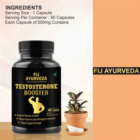Buy FIJ AYURVEDA TESTOSTERONE BOOSTER CAPSULE SUPPORTS BODYBUILDING ...