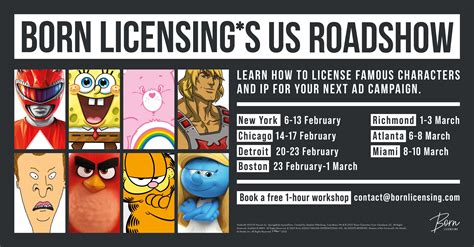 BORN LICENSING ANNOUNCES US ROADSHOW I Born Licensing
