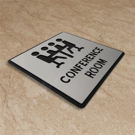 Vertical Root Inc Premium Brush Finish Square Silver Acrylic Conference ...