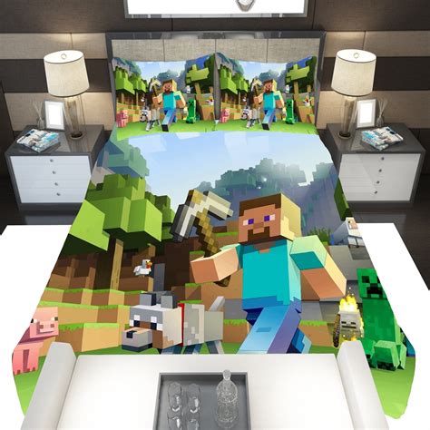 Minecraft Bed Set Double at Patricia Henderson blog