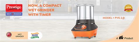 Prestige Vertical PVG 2.0 Wet Grinder with Stainless Steel Drum 200 W ...