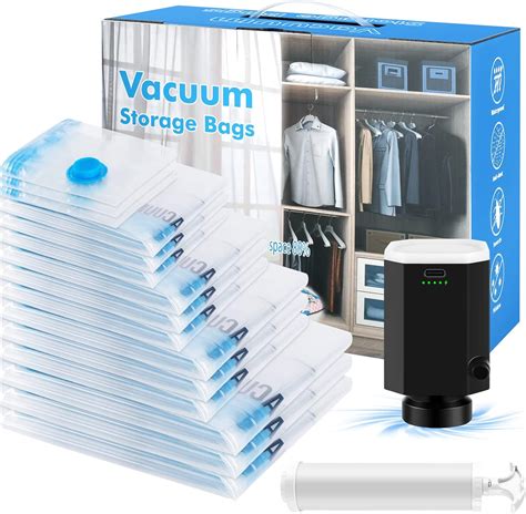Amazon.com: Vacuum Storage Bags with Cordless Powerful Electric Air ...