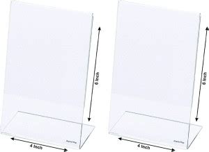 Flipkart.com | CPI 1 Compartments Acrylic Transparent QR Code Stand Bar ...