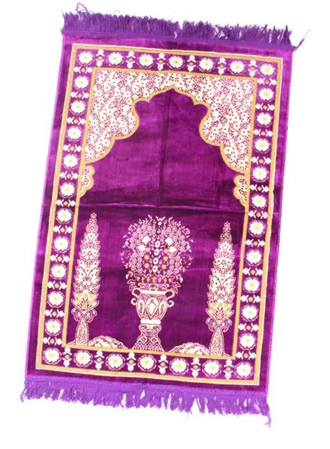 Buy ADIRNY Velvet Prayer Mat Musalla Janamaz for Namaz Muslim 44x28 ...