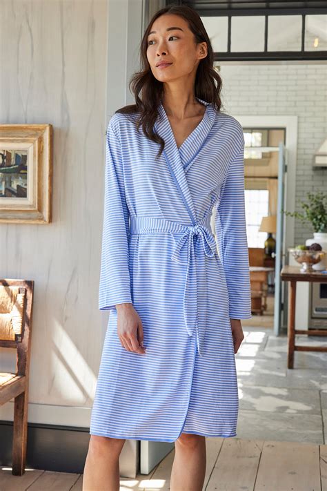 LAKE | Women | Pima Cotton Pajamas | Hydrangea Pima Robe