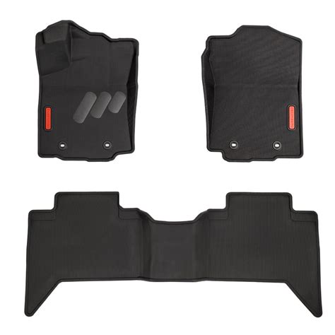 BaseLayer Front & Rear Floor Mats for (2016-2023) Toyota Tacoma Double ...