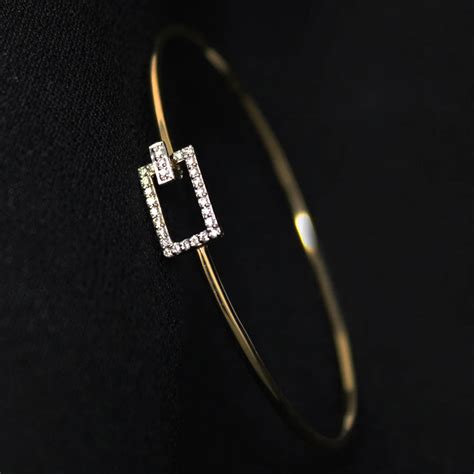 Buy Rectangle Shape Diamond Bracelet in India | Chungath Jewellery ...
