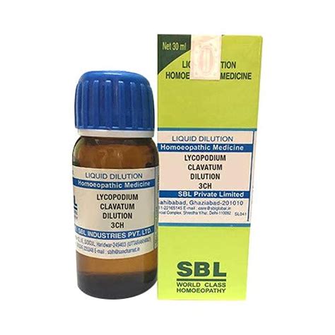SBL Lycopodium Clavatum 6 CH Dilution (30 ml) : Amazon.in: Health ...