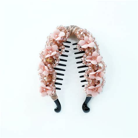 Elegant White Crystal Studded Banana Clip – Buy Online Now – Bella Luxe