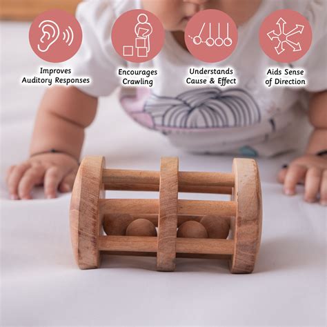 Neem Wooden Baby Rattles India|Montessori Toys Ariro