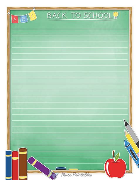School Stationery Free Printable 的图像结果