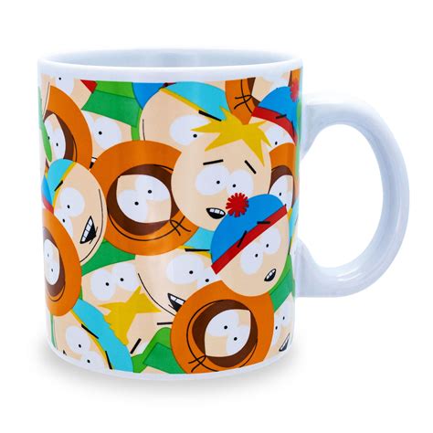 South Park Character Faces Ceramic Coffee Mug | Holds 20 Ounces | Kenny ...