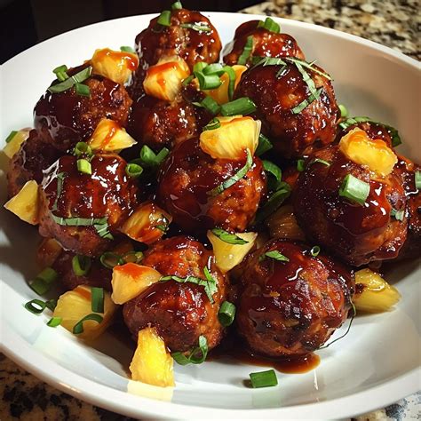 Victoria Hudson on Instagram: "Slow Cooker Pineapple Barbecue Meatballs ...