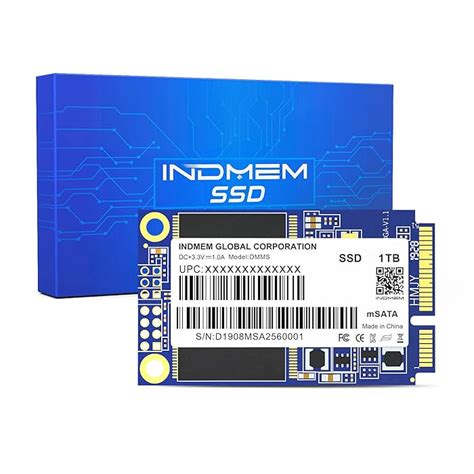 Buy INDMEM SSD 1TB mSATA Internal Mini SATA SSD Micro-SATA TLC NAND ...
