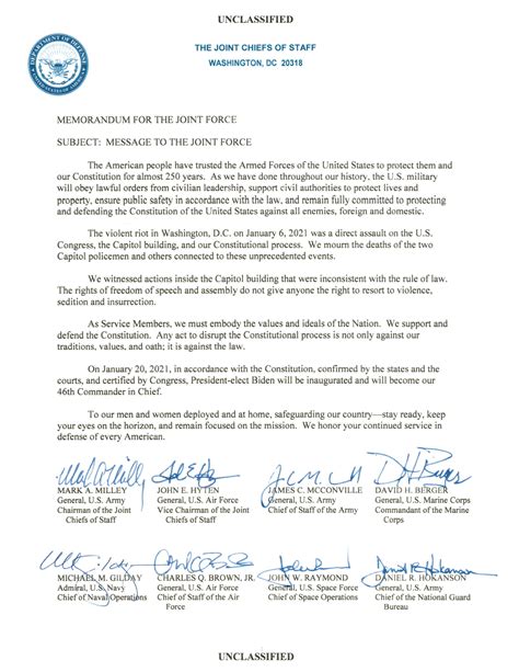 (Joint Chiefs of Staff) Memorandum for the Joint Force - Matt's Tech Bytes