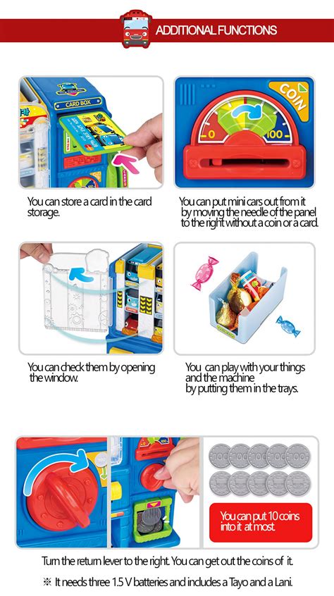 Tayo Mini Car Toy For Kids (Vending Machine) - Tayo the Little Bus