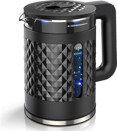Amazon.com: Electric Kettle, 1.7L Hot Water Kettles Upgraded One Wipe Clean Bottom, Quiet Water ...