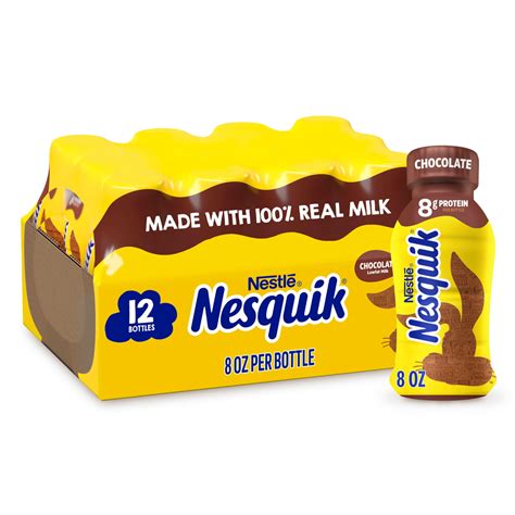 Nesquik Chocolate Milk 8 Oz Nestle Nesquik Chocolate Drink Mix Powder