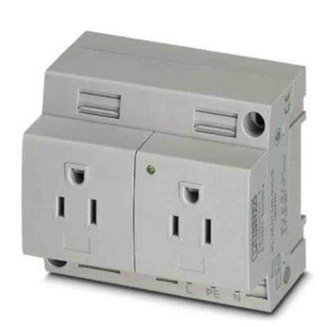 0804163 Phoenix Contact | Phoenix Contact USA Mains Sockets, 15A, DIN ...