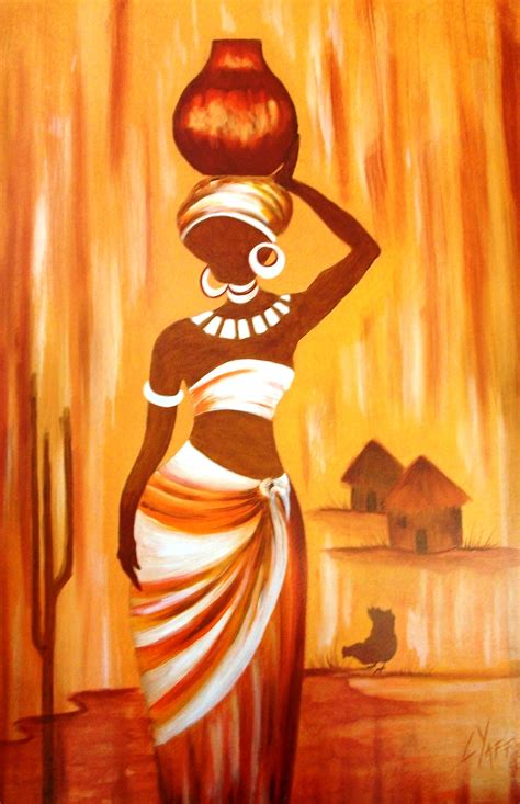 African woman original oil painting available directly from Artist ...
