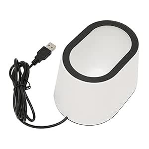 NEE USB Desktop Scanner, Anti Interference Desktop QR Code Scanner Fast ...