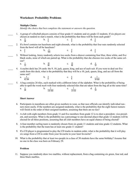 Probability Math Problems 的图像结果