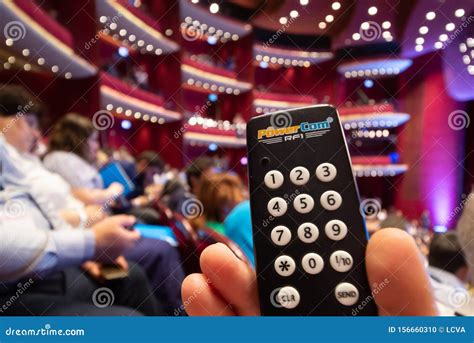 Multi Digit Audience Voting Keypads Editorial Image - Image of ...