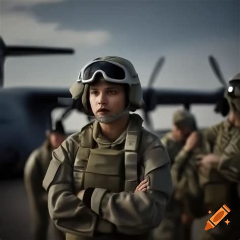 Greta thunberg in open cockpit of fighter jet on Craiyon