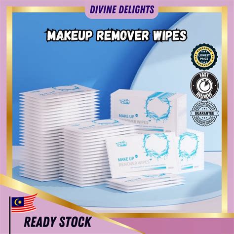 Makeup Remover Wipes Deep Cleansing Of Eyes Lips & Face Cleansing Wet Tissue Remover Cosmetic ...