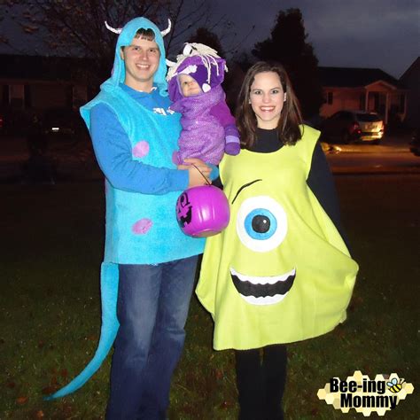 Monster's Inc. Family Costume: Mike, Sully & Boo