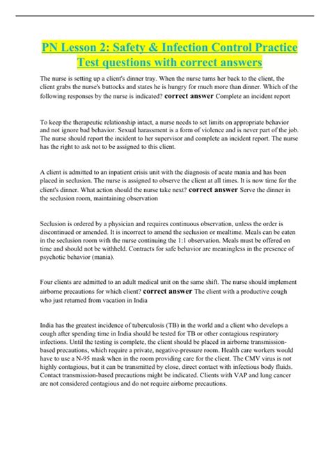 Infection Control Exam Practice Test 的图像结果