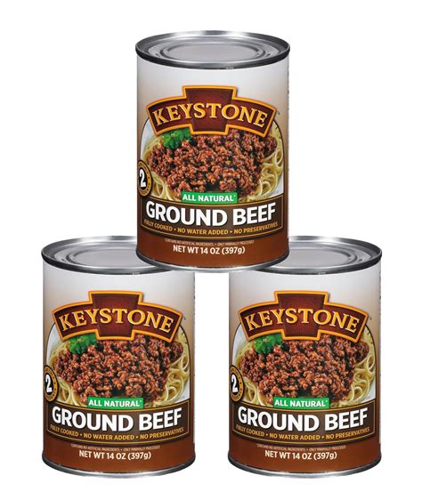 Keystone All Natural Ground Beef 14 Ounce Long Term Emergency Survival ...