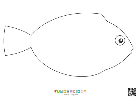 Free Printable Fish Outline Template Pages for Paper Crafts