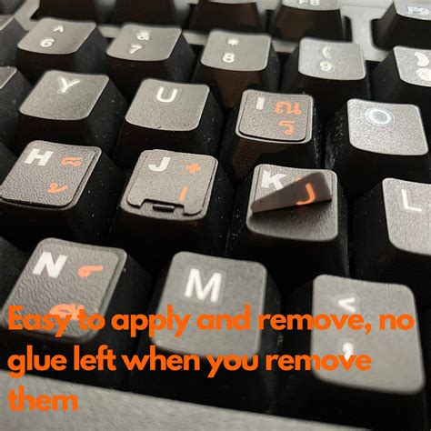 Buy 3PCS Thai Keyboard Stickers Waterproof Replacement Computer Laptop ...
