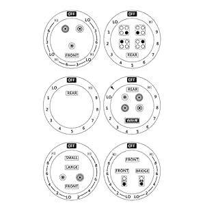MANWU 6 Stove dials Sticker for Burner cooktop hob Cooker top Oven ...
