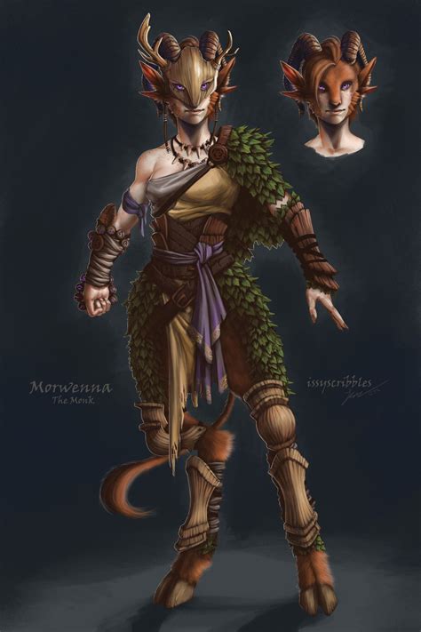 ArtStation - Morwenna, the Faun Monk, Ismea Westerveld | Faun, Fantasy ...