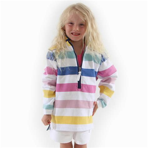 LJ35C - 1/4 Zip Striped Sweatshirt - Pastel – Lazy Jacks