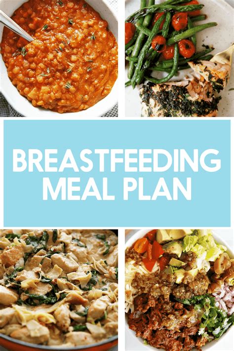 Breastfeeding meal plan – Artofit
