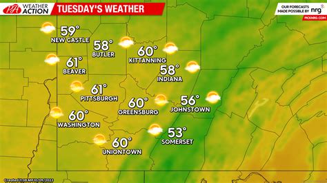 Clear Skies and Gradual Temperature Increase - Southwest PA - Dan Smith