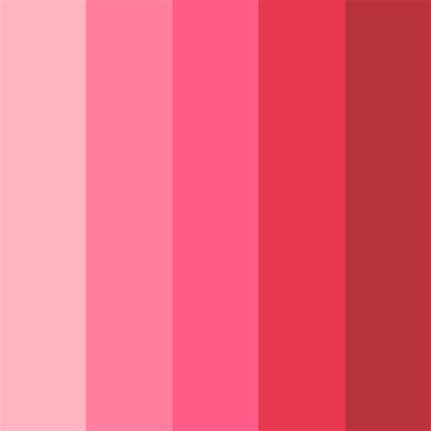 Shades of Red Pink Color Palette - ColorDrop