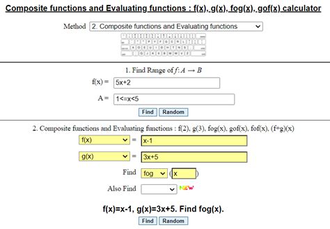 Image result for Combination of Functions Calculator