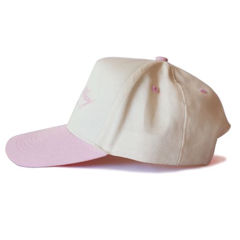Grapefruit Pink “On The Way” Canvas Trucker Hat – ONETWELVES